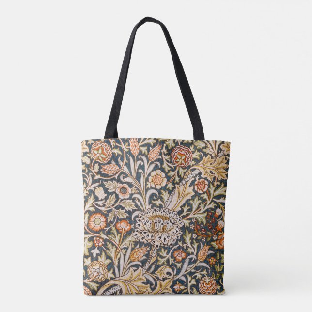 Bolsa Tote William Morris Trent Garden Flower Pattern Classic (Verso)