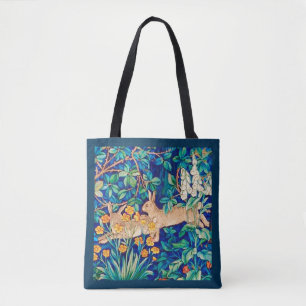 Bolsa Tote William Morris "Two Hares" - Rabbits selvagens Bol