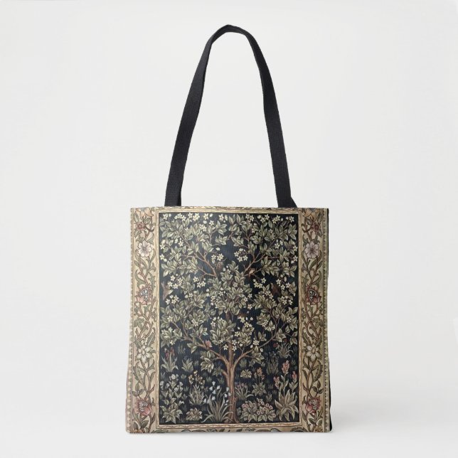 Bolsa Tote William Morris Vintage Tree & Birds (Frente)