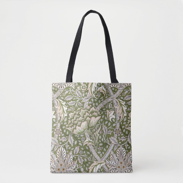 Bolsa Tote William Morris Windrush flores florais clássicas (Frente)