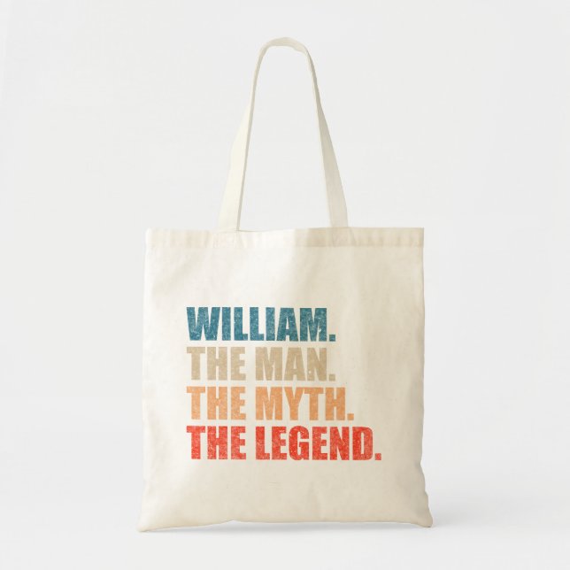 Bolsa Tote William The Man The Myth A Lenda (Frente)