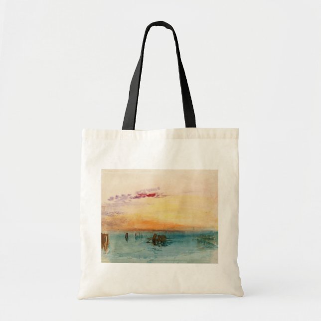Bolsa Tote William Turner - A laguna perto de Veneza no Sunse (Frente)