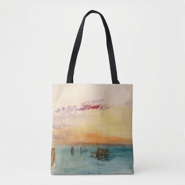Bolsa Tote William Turner - A laguna perto de Veneza no Sunse (Frente)