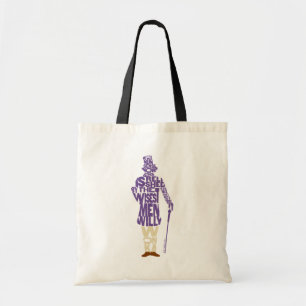 Bolsa Tote Willy Wonka Citação Silhuette