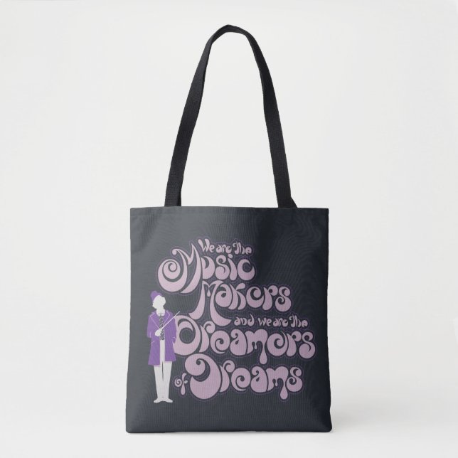 Bolsa Tote Willy Wonka - Criadores de Música, Sonhadores de S (Frente)