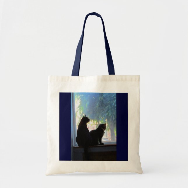 Bolsa Tote Window Gazing Kitties (Frente)