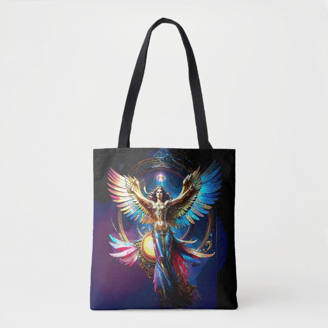 Bolsa Tote Winged Angel of Liberty Fantasy Art (Frente)