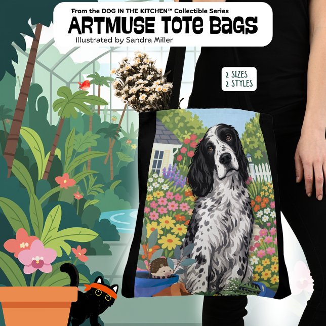 Bolsa Tote WINSTON o Setter Inglês (Criador carregado)