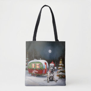 Bolsa Tote Winter Great Dane Caravan Christmas Adventure