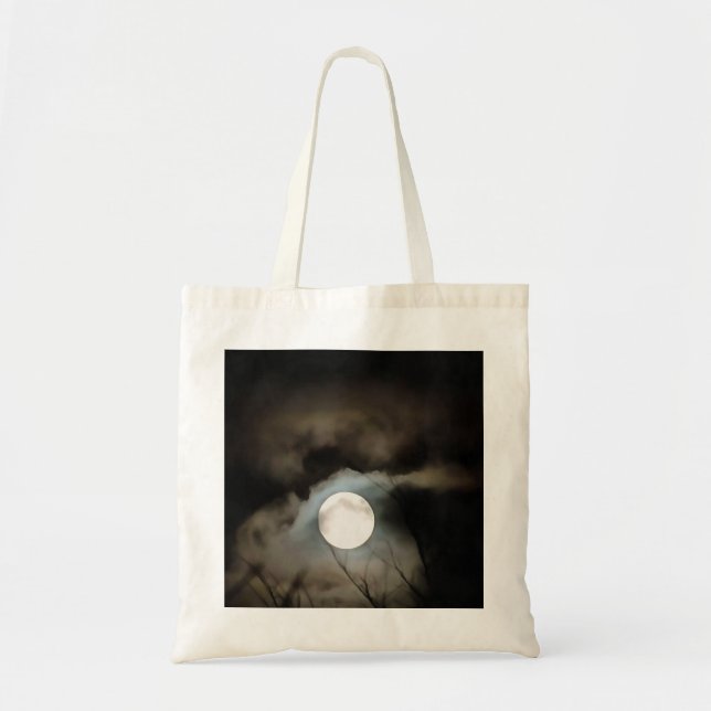 Bolsa Tote Winter Solstice Moon Celestial Art (Frente)