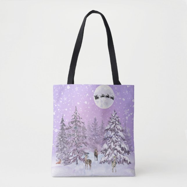 Bolsa Tote winter wonderland (Frente)