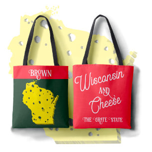 Bolsa Tote Wisconsin e Queijo O Estado Grato