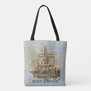Bolsa Tote Wisconsin Motor Milwaukee Wisconsin, motor a gás K