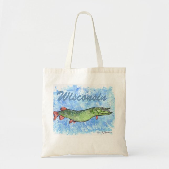 Bolsa Tote Wisconsin Muskie (Frente)