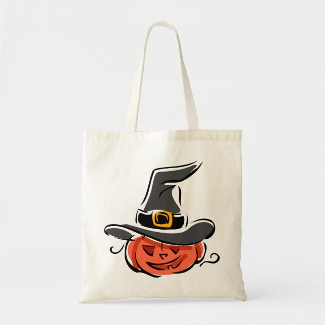 Bolsa Tote Witchy Pumpkin (Frente)