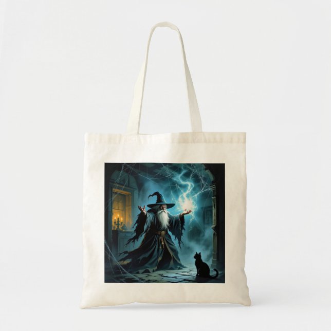 Bolsa Tote Wizard Cat (Frente)