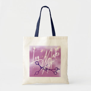 Bolsa Tote WLW Sutil Sáfica, FAÇA ARTE, Tesouras Lavanda 