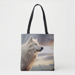 Bolsa Tote Wolf Animal Nature Selvagem Majestosa