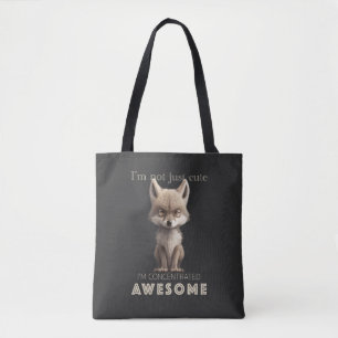 Bolsa Tote Wolf Concentrado Incrível Bonito Adorável Engraçad