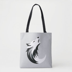 Bolsa Tote Wolf Vetor Art Animal Modern Urban City Graphic