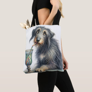 Bolsa Tote Wolfhound Irlandês com Soda