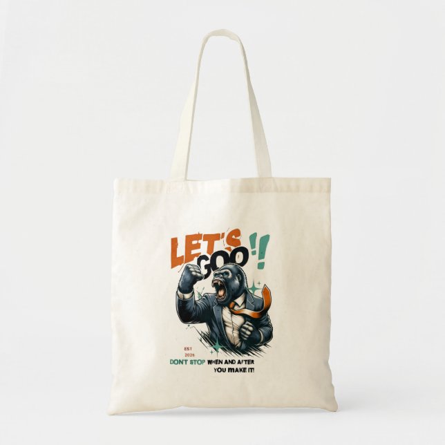 BOLSA TOTE WOMEN'S LET'S GOO LESSONS LEARN TOTE BAG  (Frente)