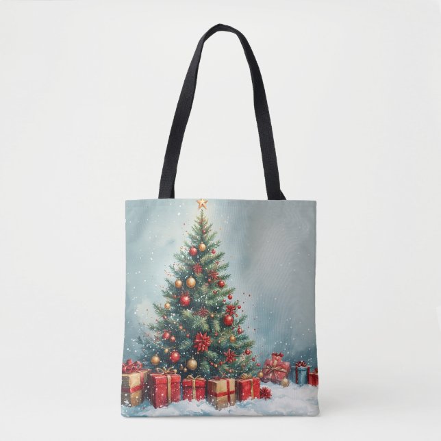 Bolsa Tote Wonderland Wonderland - Saco de Toalha Aquarela (Frente)