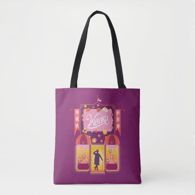 Bolsa Tote Wonka Candy Store Graphic (Frente)