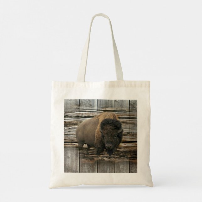 Bolsa Tote Wood Bison (Verso)