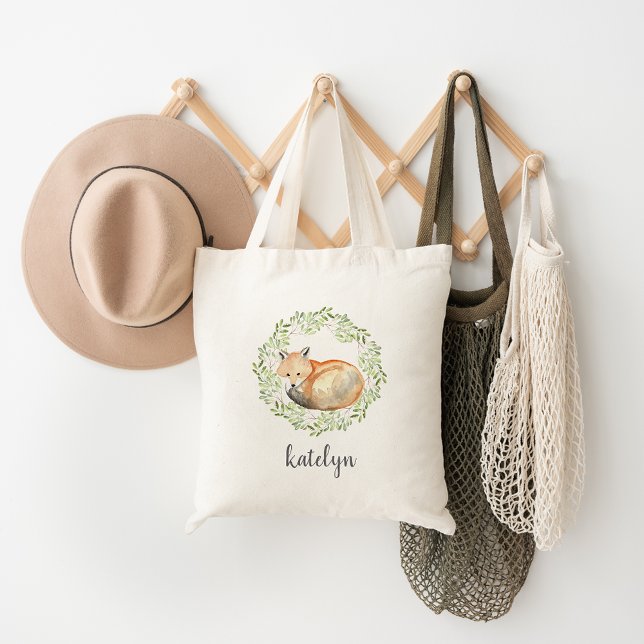 Bolsa Tote Woodland Fox Personalizada (Criador carregado)