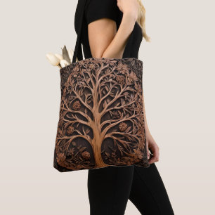 Bolsa Tote Woodlands Australianos: Impressão de Madeira de Wa