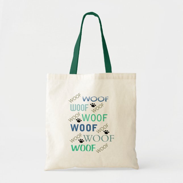 Bolsa Tote WOOF em Tote Bag (Frente)