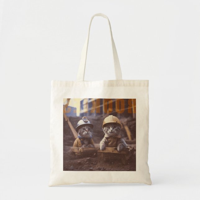 Bolsa Tote working cats-3 (Frente)