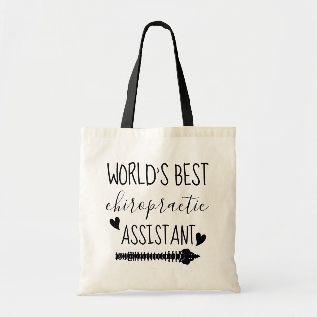 Bolsa Tote World's Best Chiropractic Assistant (Frente)
