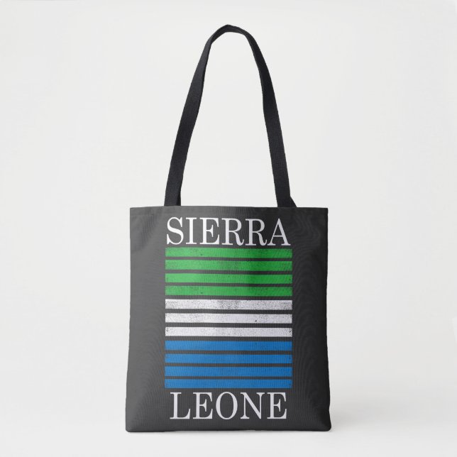 Bolsa Tote Wout Arts Freetown Serra Leoa Bandeira (Frente)