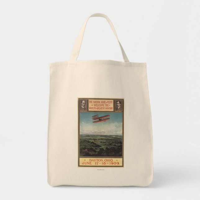 Bolsa Tote Wright Brothers Plane (Frente)