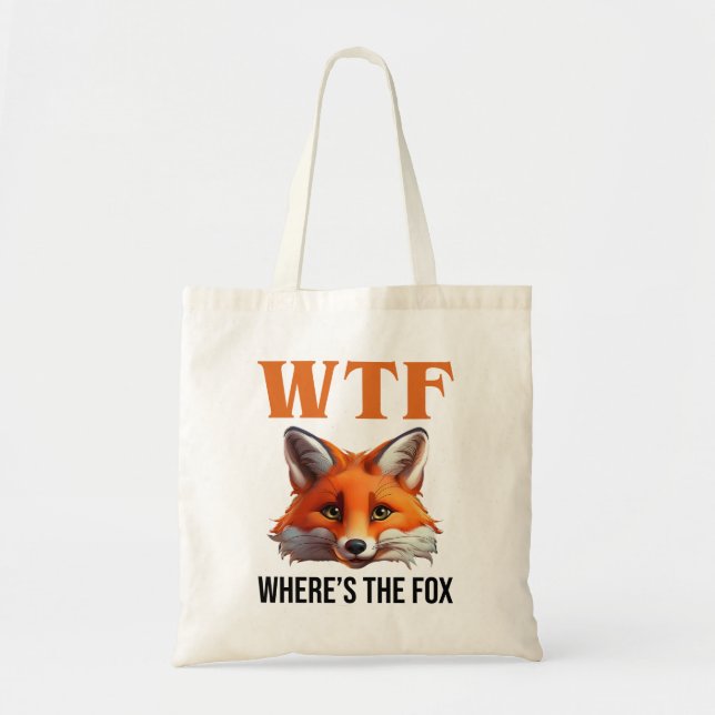 Bolsa Tote WTF - Onde está a Raposa (Frente)