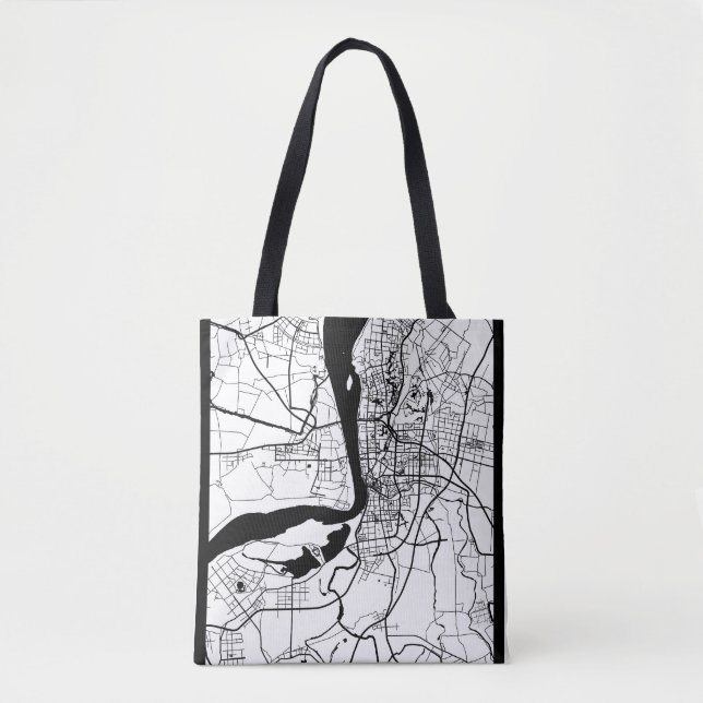 Bolsa Tote Wuhu China City Map (Frente)