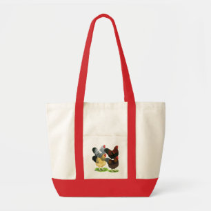 Bolsa Tote Wyandotte:  Adequação de galos