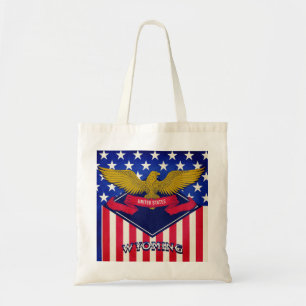 Bolsa Tote Wyoming EUA Flag