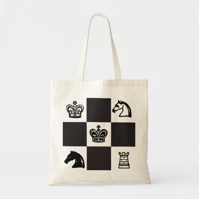 Bolsa Tote Xadrez (Frente)