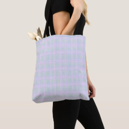 Bolsa Tote Xadrez Azul da Pradaria