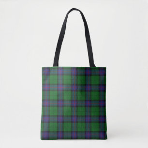 Bolsa Tote Xadrez de Tartan escocesa de Armstrong do clã
