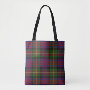 Bolsa Tote Xadrez de Tartan escocesa de Carnegie do clã