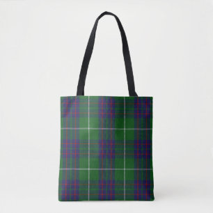Bolsa Tote Xadrez de Tartan escocesa de MacIntyre do clã