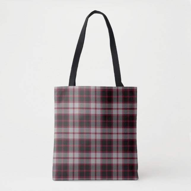 Bolsa Tote Xadrez de Tartan escocesa de MacPherson do clã (Frente)