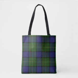 Bolsa Tote Xadrez de Tartan escocesa de Muir do clã