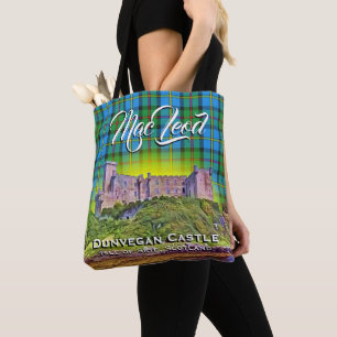 Bolsa Tote Xadrez de Tartan escocesa do castelo de MacLeod