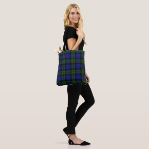 Bolsa Tote Xadrez do Clã Tartan da Escócia MacKay Verde