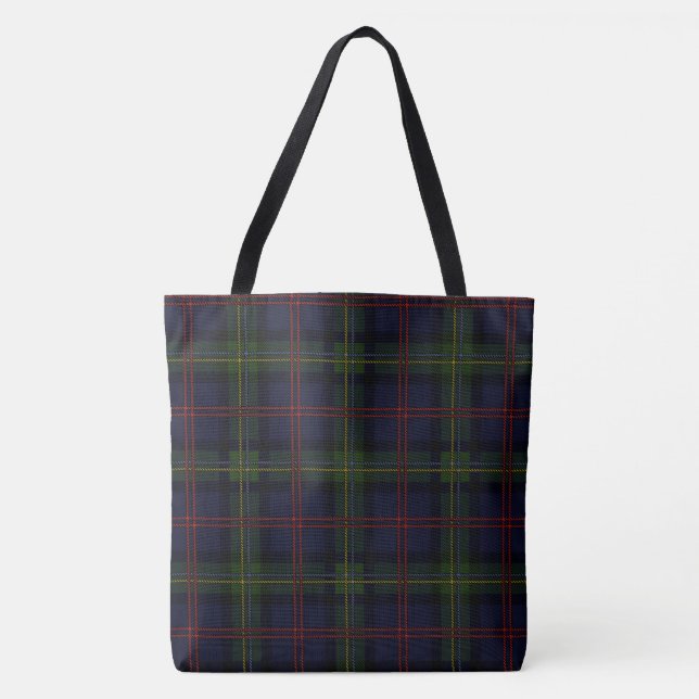 Bolsa Tote Xadrez Elegante Tarta Rustico (Frente)